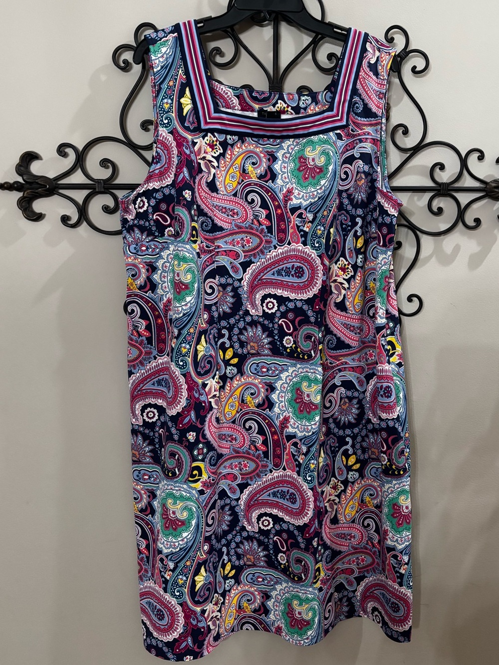 Talbots Paisley Shift Dress 2X
